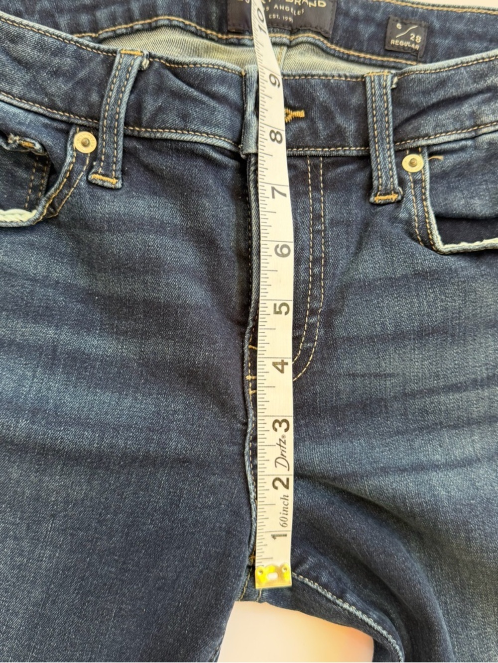 Woman’s Lucky Brand 🍀Denim Jeans Low Rise Skinny Size 6/28 R - Picture 4 of 12
